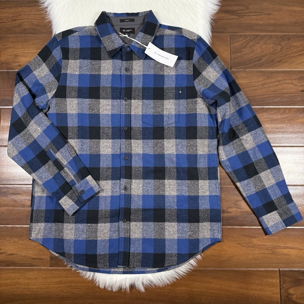 AG Adriano‎ Goldschmied Men's Size XL Plaid Cloud Soft Flannel Aiden Shirt